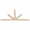 Ekena Millwork Saratoga Smooth Timber Gable Bracket, Douglas Fir, 108"W x 58"H x 1 1/2"D x 5 1/2"F, 13/12 Pitch GBW108X58X0206SAR00SDF - alternate 3